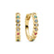 18k Gold Plated Multicoloured Zirconia Sarzana Earrings SJ-E2750-XCZ-YG