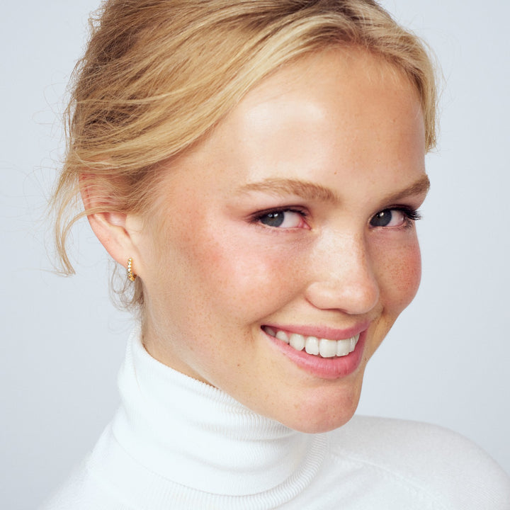 18k Gold Plated Multicoloured Zirconia Sarzana Earrings SJ-E2750-XCZ-YG