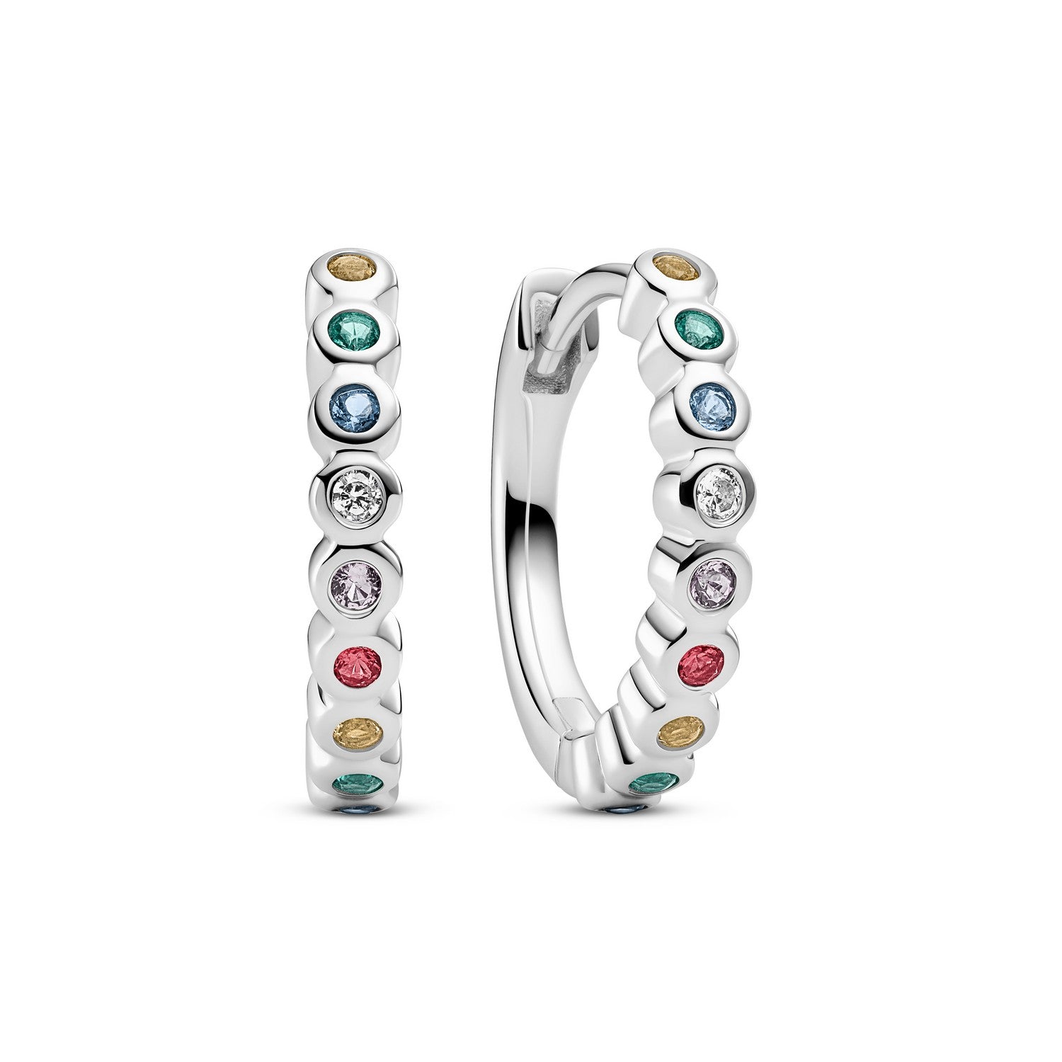 Sterling Silver Multicoloured Zirconia Sarzana Earrings SJ-E2750-XCZ