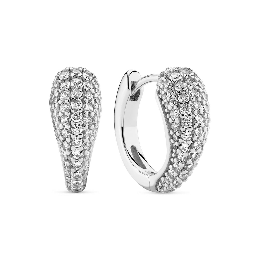 Sif Jakobs 925 Sterling Silver Goccia Circolo Earrings SJ-E2753-CZ