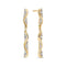 Sif Jakobs 18k Gold Plated Ellera Waves Altro Due Lungo Earrings SJ-E2764-CZ-YG