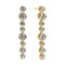 Sif Jakobs 18k Gold Plated Sardinien Lungo Piccolo Earrings SJ-E2770-CZ-YG