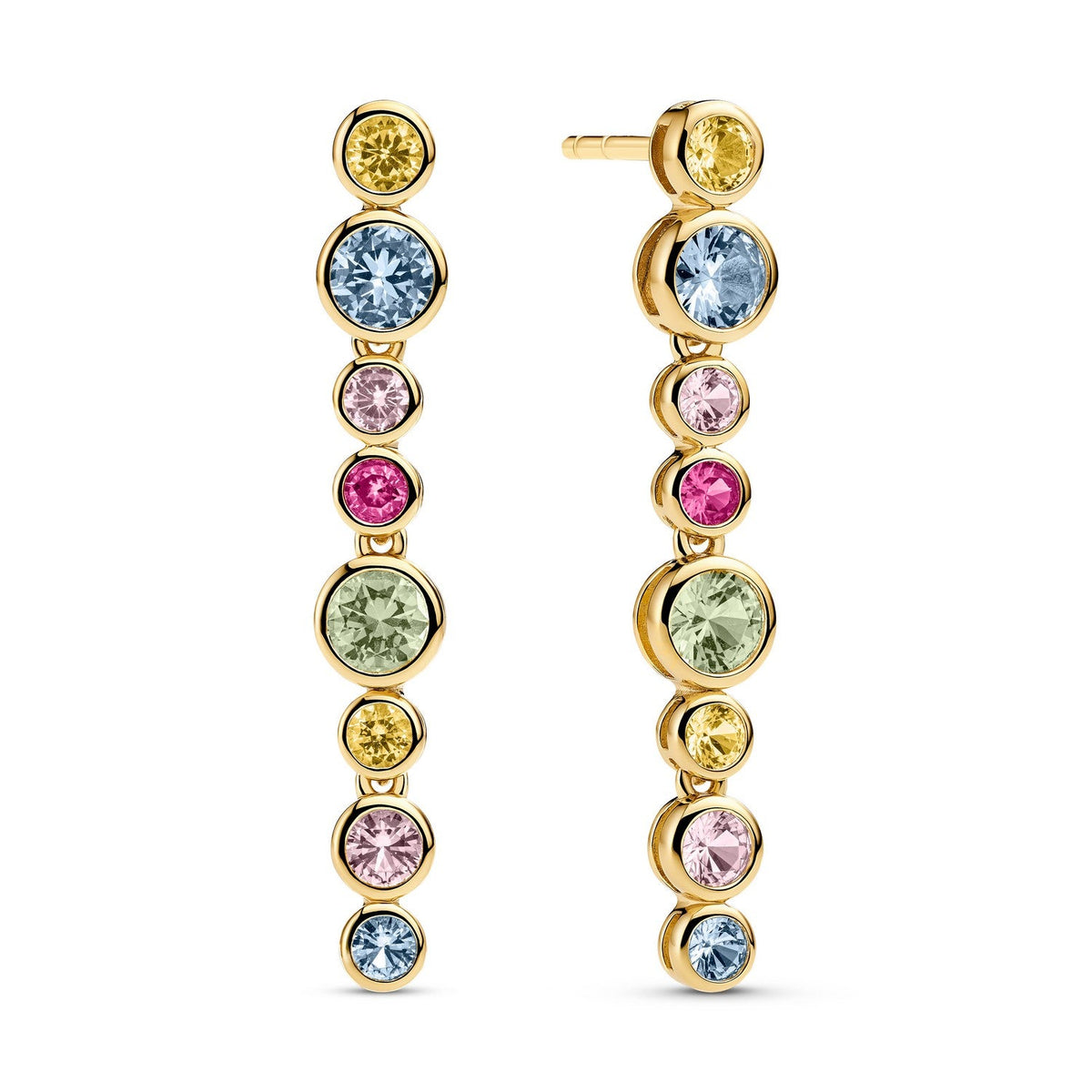 Sif Jakobs 18k Gold Plated Sardinien Lungo Piccolo Earrings SJ-E2770-XCZ-YG