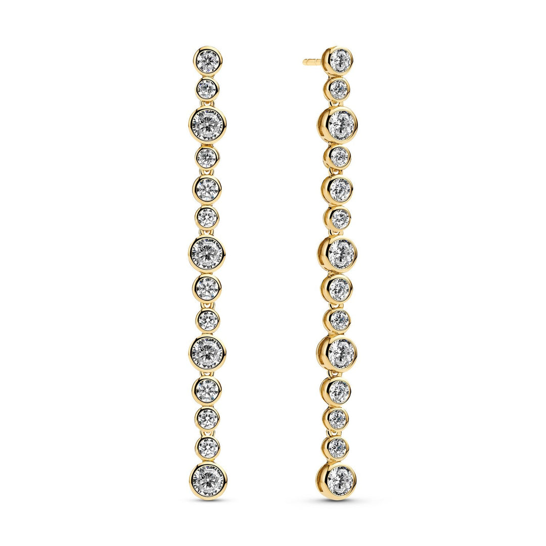 Sif Jakobs 18k Gold Plated Sardinien Lungo Grande Earrings SJ-E2771-CZ-YG