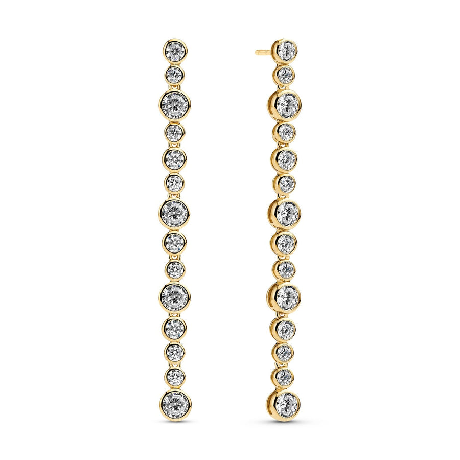 Sif Jakobs 18k Gold Plated Sardinien Lungo Grande Earrings SJ-E2771-CZ-YG