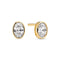 Sif Jakobs 18k Gold Plated Sardinien Ovale Earrings SJ-E2795-CZ-YG