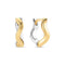 Sif Jakobs 925 Sterling Silver Ellera Waves Pianura Medio Earrings SJ-E3859-2YG
