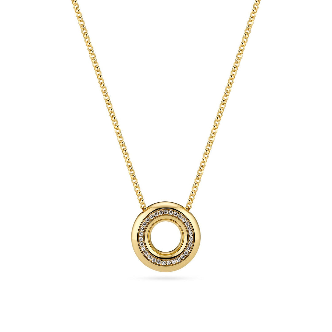 Sif Jakobs 18K gold plated Palermo Necklace SJ-N2478-CZ-YG