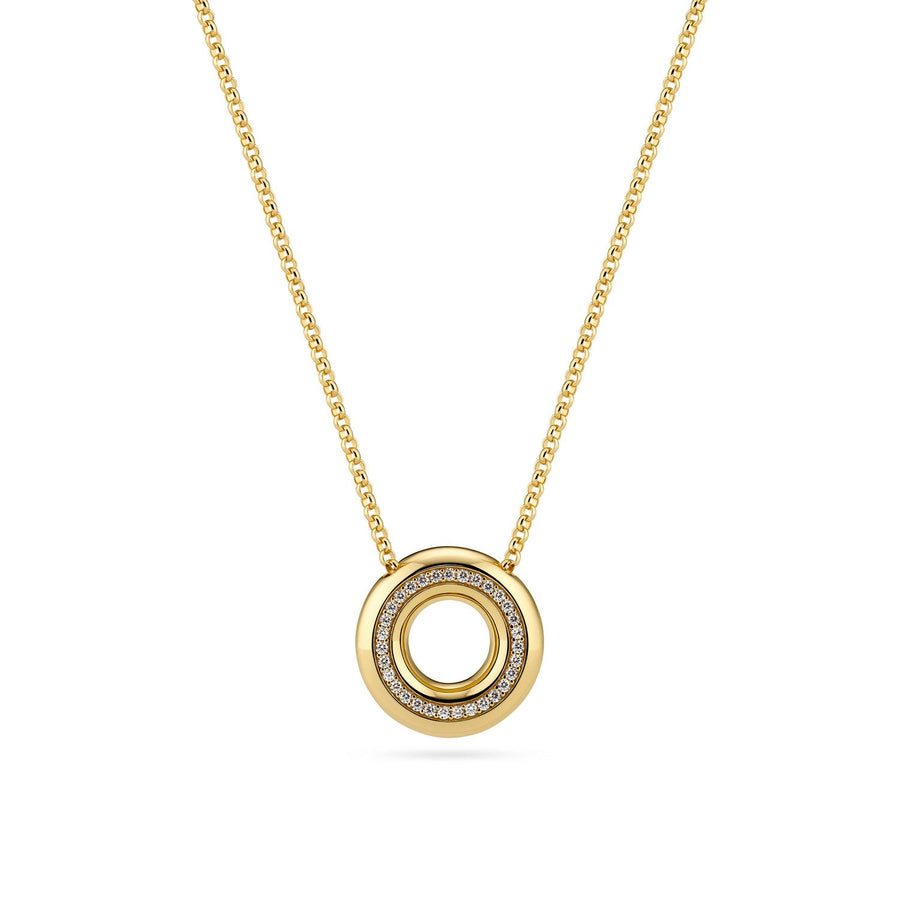 Sif Jakobs 18K gold plated Palermo Necklace SJ-N2478-CZ-YG