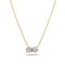 Exquisite 14k Yellow Gold Lovere Diamond Necklace SJ-N2550-WD-YG showcasing dazzling round brilliant cut lab-grown diamonds.