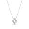 Sif Jakobs 925 Sterling Silver Spirale Due Necklace SJ-N2577-CZ