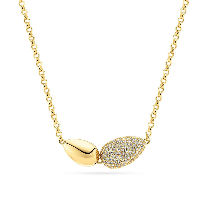 Sif Jakobs 18K gold plated Goccia Due Necklace SJ-N2589-CZ-YG