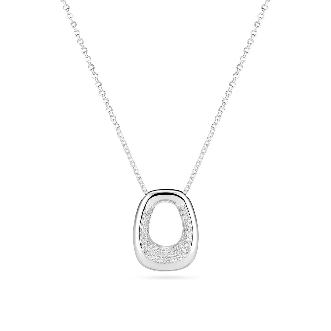 Sif Jakobs 925 Sterling Silver Borsa Piccolo Necklace SJ-N2620-CZ