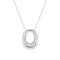 Sif Jakobs 925 Sterling Silver Borsa Grande Necklace SJ-N2621-CZ