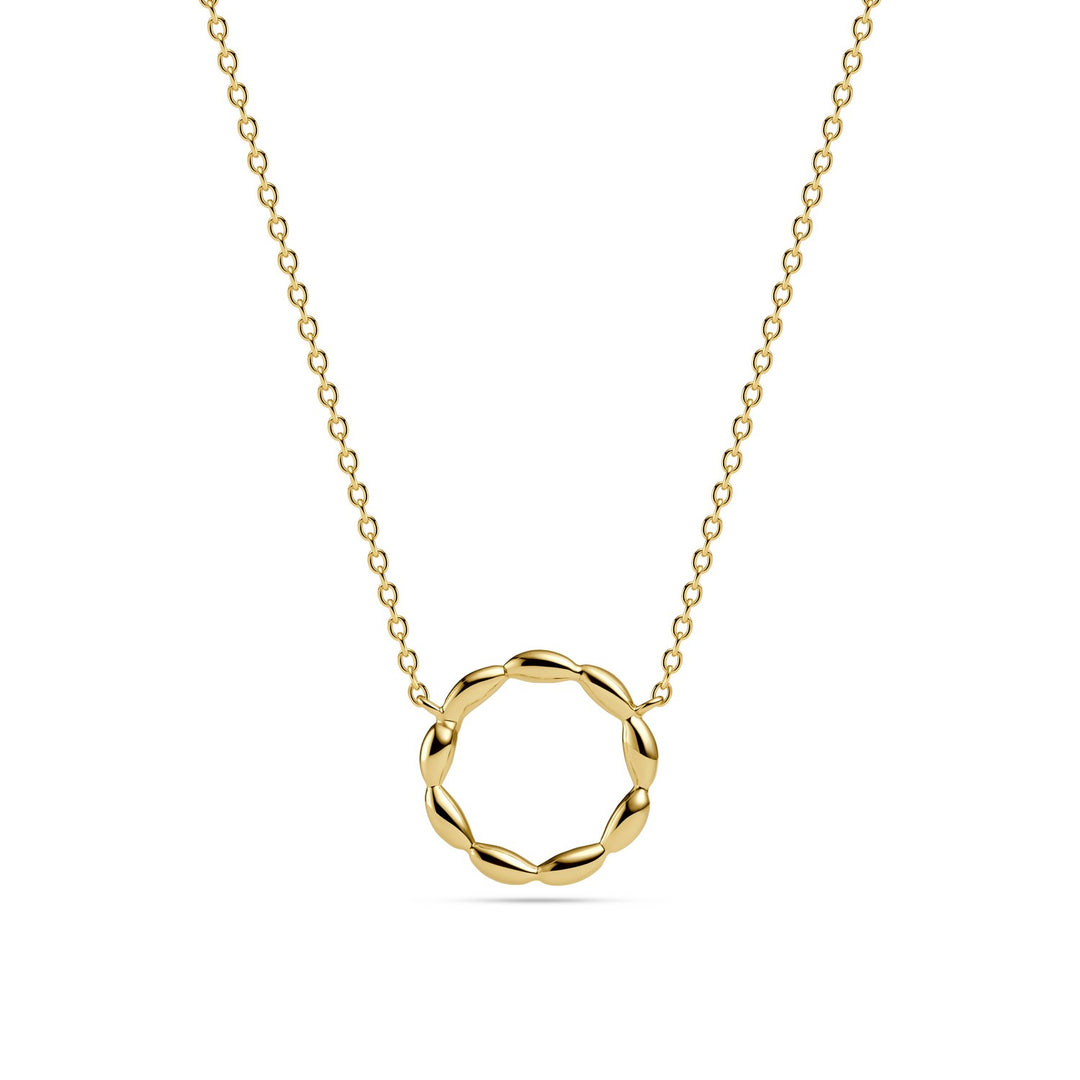 18k Gold Plated Gocciolina Circolo Necklace SJ-N2627-YG