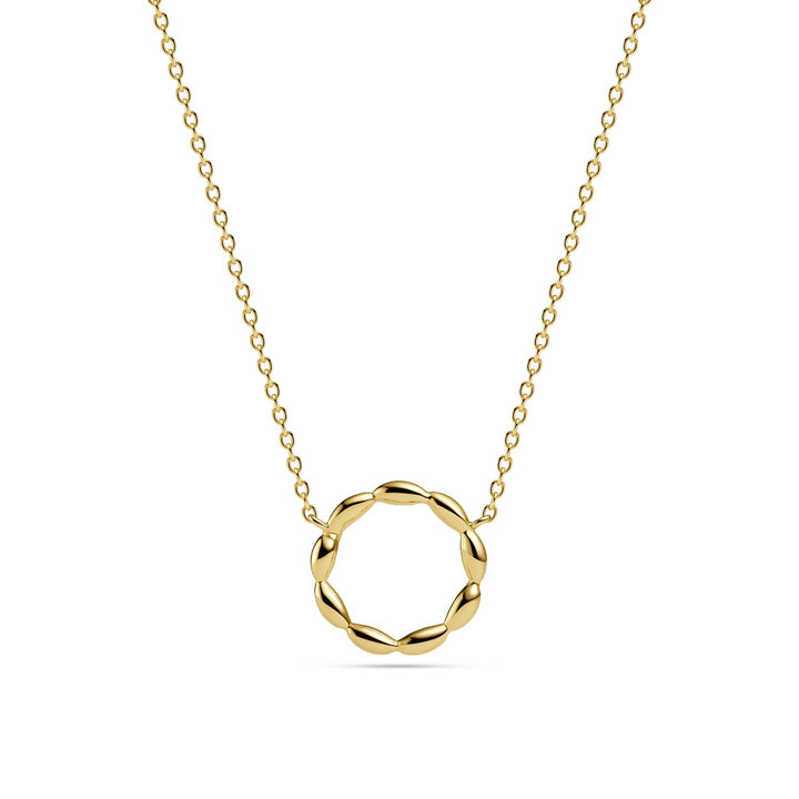 18k Gold Plated Gocciolina Circolo Necklace SJ-N2627-YG