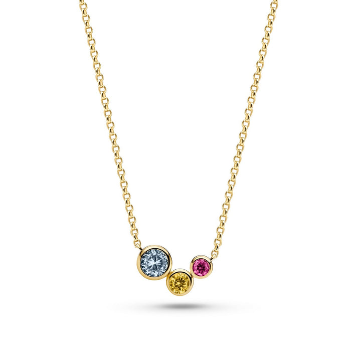 Sif Jakobs 18k Gold Plated Sardinien Tre Necklace SJ-N2631-XCZ-YG