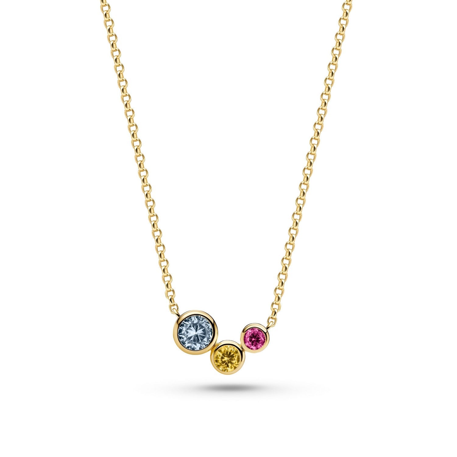 Sif Jakobs 18k Gold Plated Sardinien Tre Necklace SJ-N2631-XCZ-YG