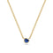 18k Gold Plated Blue Zirconia Sarzana Uno Necklace SJ-N2632-BL-YG