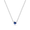 Sterling Silver Blue Zirconia Sarzana Uno Necklace SJ-N2632-BL
