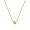 18k Gold Plated White Zirconia Sarzana Uno Necklace SJ-N2632-CZ-YG