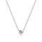 Sterling Silver White Zirconia Sarzana Uno Necklace SJ-N2632-CZ