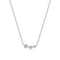 Sterling Silver White Zirconia Lucente Tre Necklace SJ-N2703-CZ