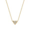 18k Gold Plated White Zirconia Cuore Necklace SJ-N2705-CZ-YG