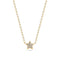 18k Gold Plated White Zirconia Astri Necklace SJ-N2706-CZ-YG