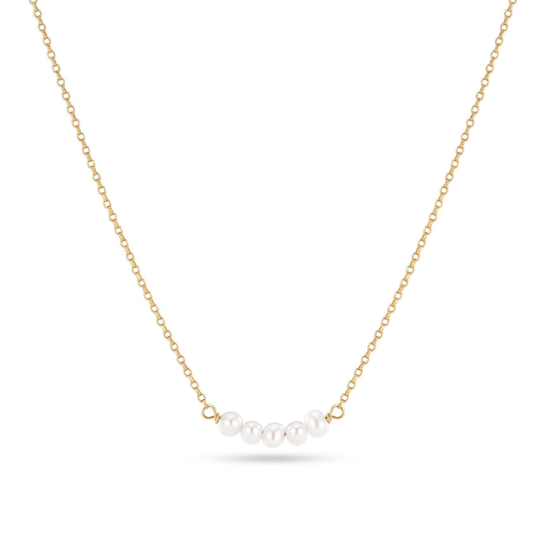 18K Gold Plated Perla Cinque Necklace SJ-N2735-P-YG