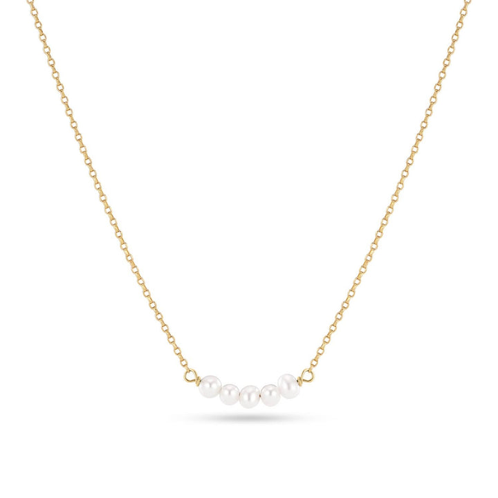 18K Gold Plated Perla Cinque Necklace SJ-N2735-P-YG