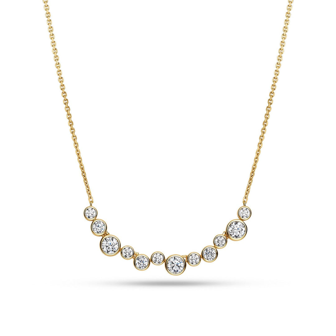 Sif Jakobs 18k Gold Plated Sardinien Dodici Necklace SJ-N2774-CZ-YG