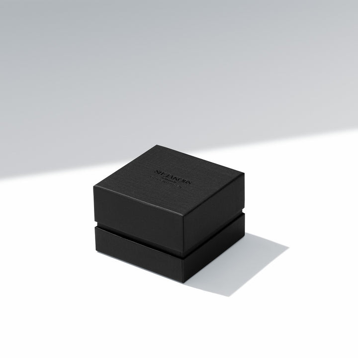 Black jewelry box with 'WAGNER' branding on a light gray background