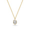 Sif Jakobs 18k Gold Plated Sardinien Ovale Necklace SJ-N2795-CZ-YG