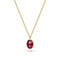 Sif Jakobs 18k Gold Plated Sardinien Ovale Necklace SJ-N2795-PKCZ-YG