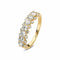 14k Yellow Gold Fior Diamond Ring SJ-R2525-WD-YG elegantly displayed, showcasing dazzling lab-grown diamonds in a luxurious setting.
