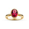Sif Jakobs 18k Gold Plated Sardinien Ovale Grande Ring SJ-R2796-PKCZ-YG