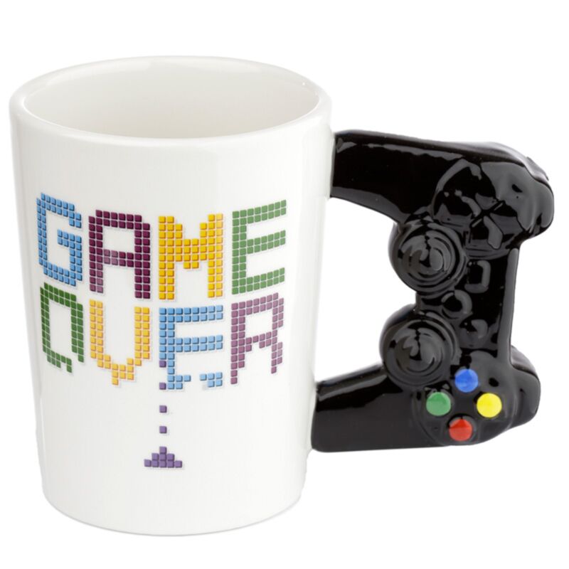 GAME OVER Game Controller Ceramic Shaped Handle Mug SMUG119