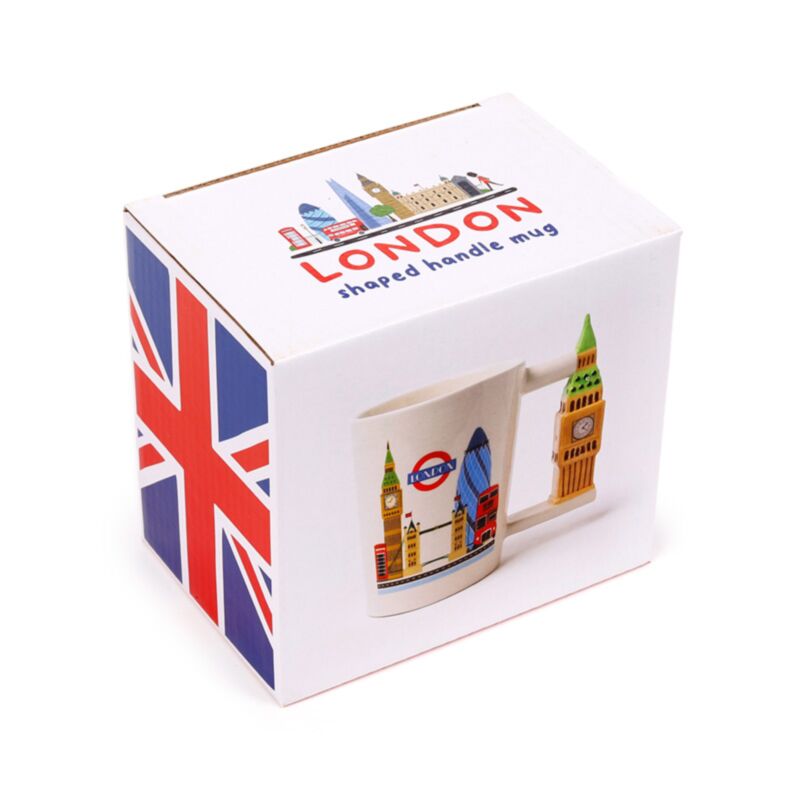 London Souvenir Big Ben Ceramic Shaped Handle Mug SMUG147