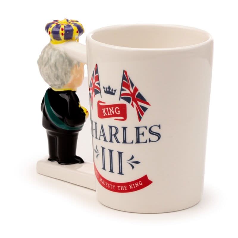 King Charles III Ceramic Shaped Handle Mug SMUG193