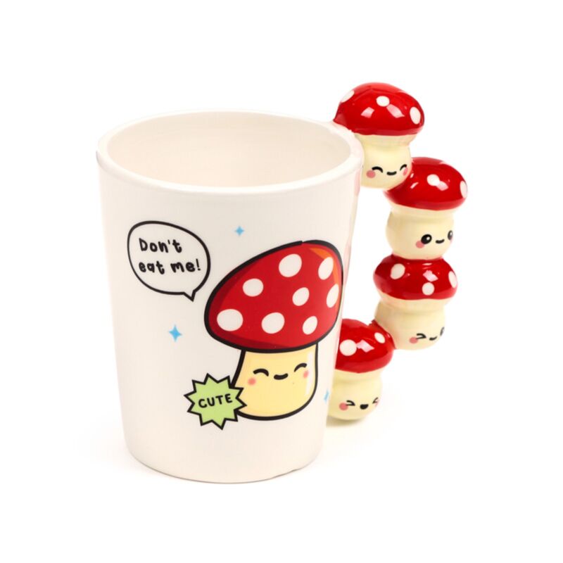 Cute Mushroom/Toadstool Shaped Handle Mug SMUG410