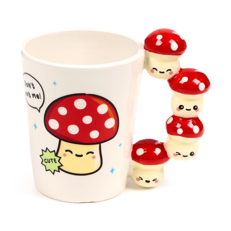 Cute Mushroom/Toadstool Shaped Handle Mug SMUG410