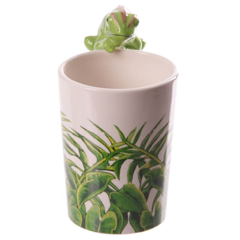 Chameleon Ceramic Shaped Handle Mug SMUG75