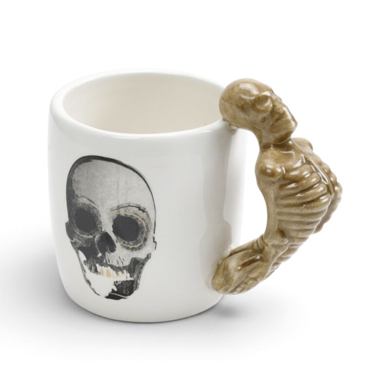 Skeleton Ceramic Shaped Handle Mug SMUG76
