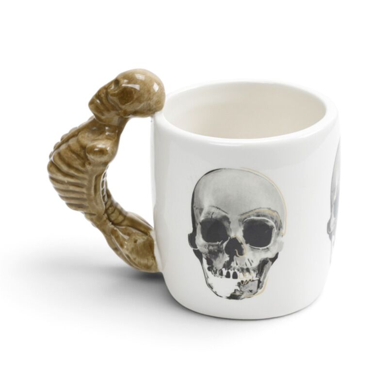 Skeleton Ceramic Shaped Handle Mug SMUG76