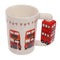 London Icons Red Routemaster Bus Ceramic Shaped Handle Mug SMUG86