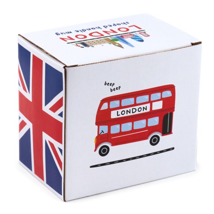 London Icons Red Routemaster Bus Ceramic Shaped Handle Mug SMUG86