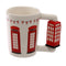 London Icons Red Telephone Box Ceramic Shaped Handle Mug with Decal SMUG87