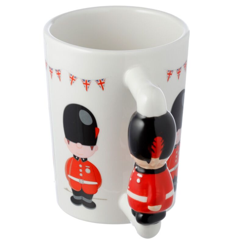 London Guardsman Figure Ceramic Shaped Handle Mug SMUG88
