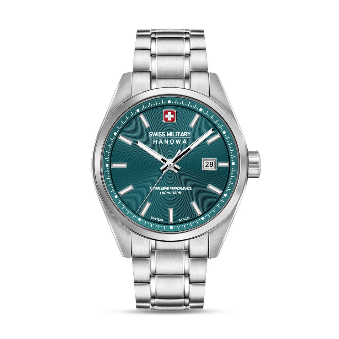 Swiss Military Pioneer Silver Green Watch SMWGH0004104